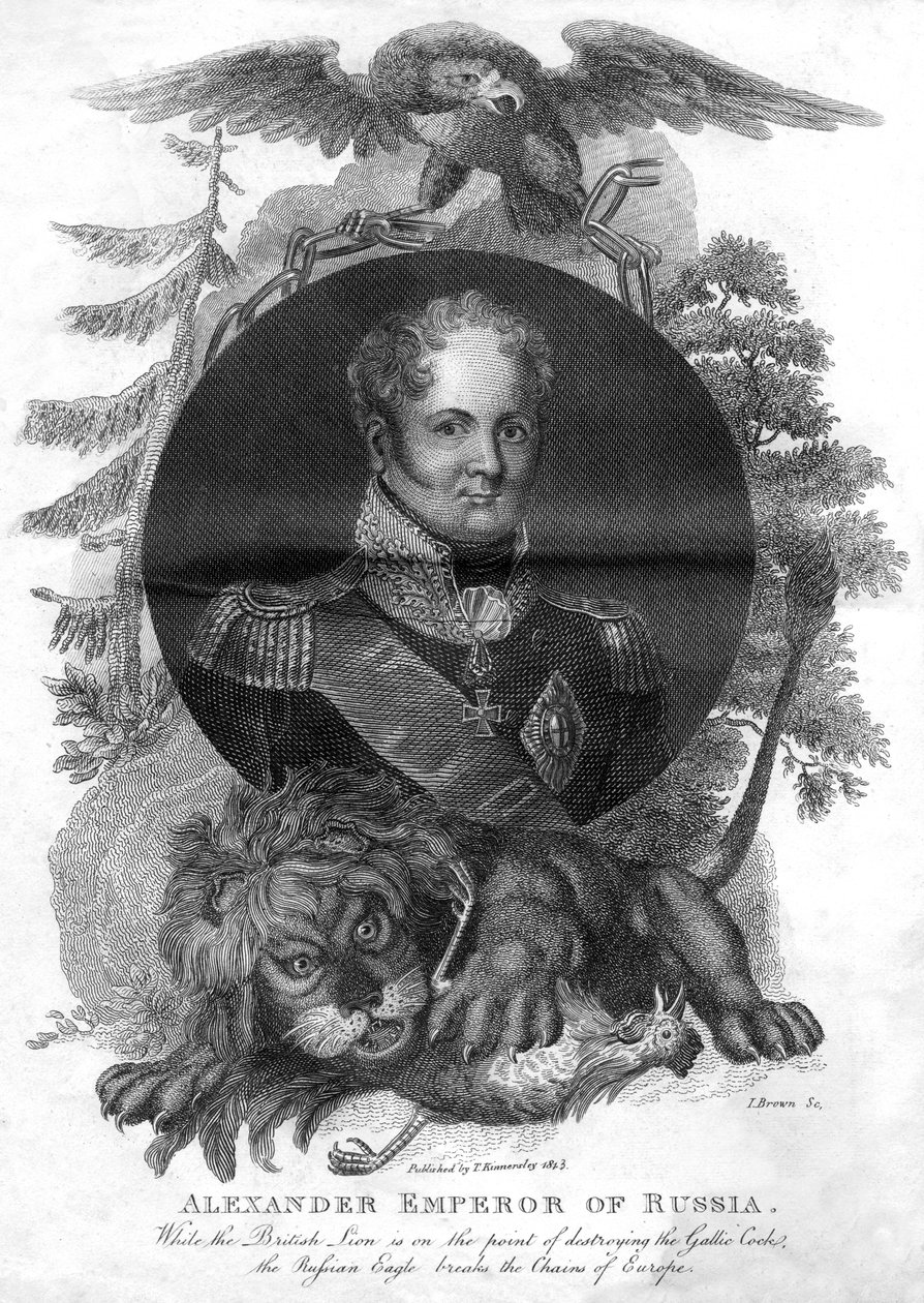 Alexander I., Kaiser von Russland 1777-1825, 1816 von I. Brown