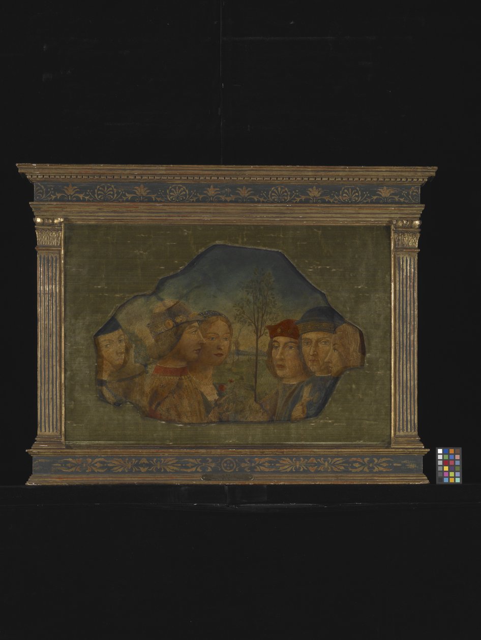 Gruppe von sechs Figuren in einer Landschaft von Icilio Federico (attr. to) Joni