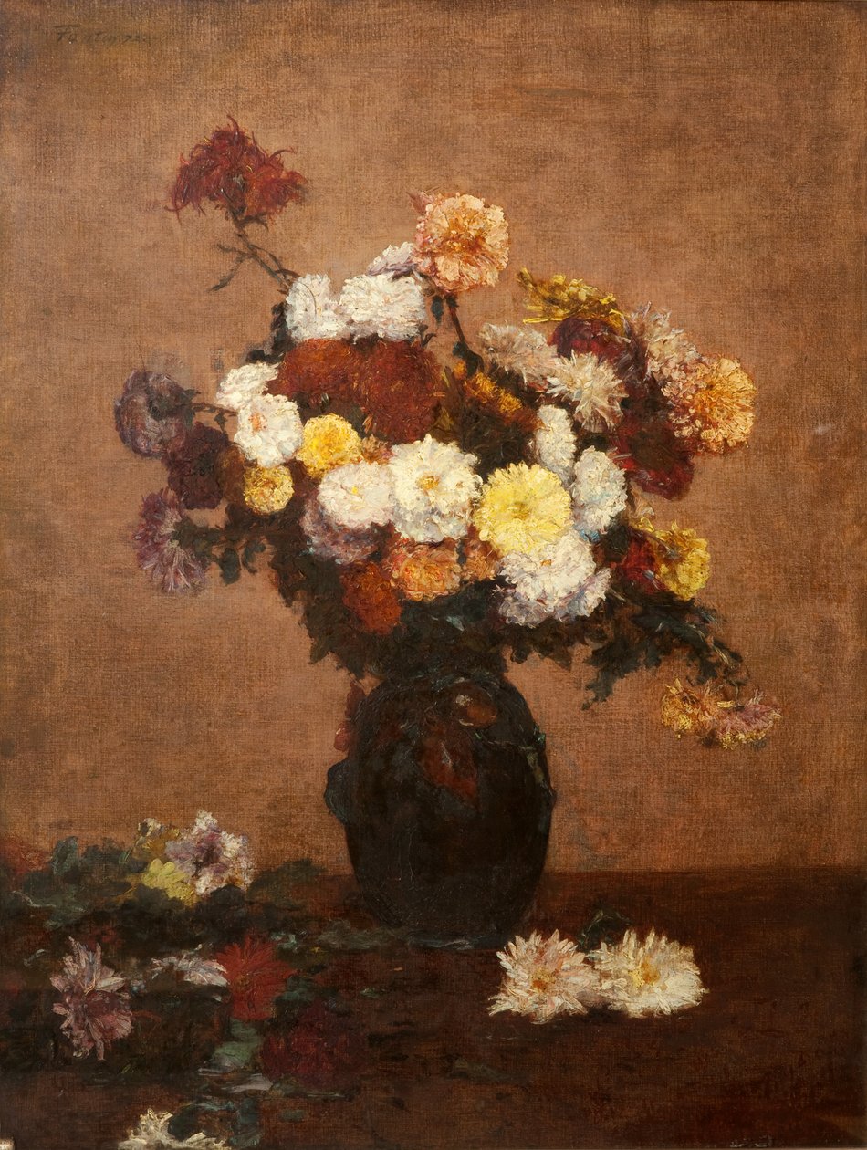 Blumen in einer Vase, 1872 von Ignace Henri Jean Fantin Latour