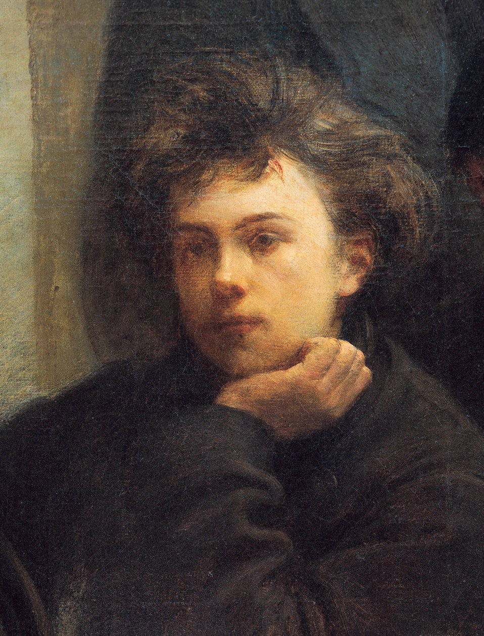 Porträt von Arthur Rimbaud (Detail) von Ignace Henri Jean Fantin Latour