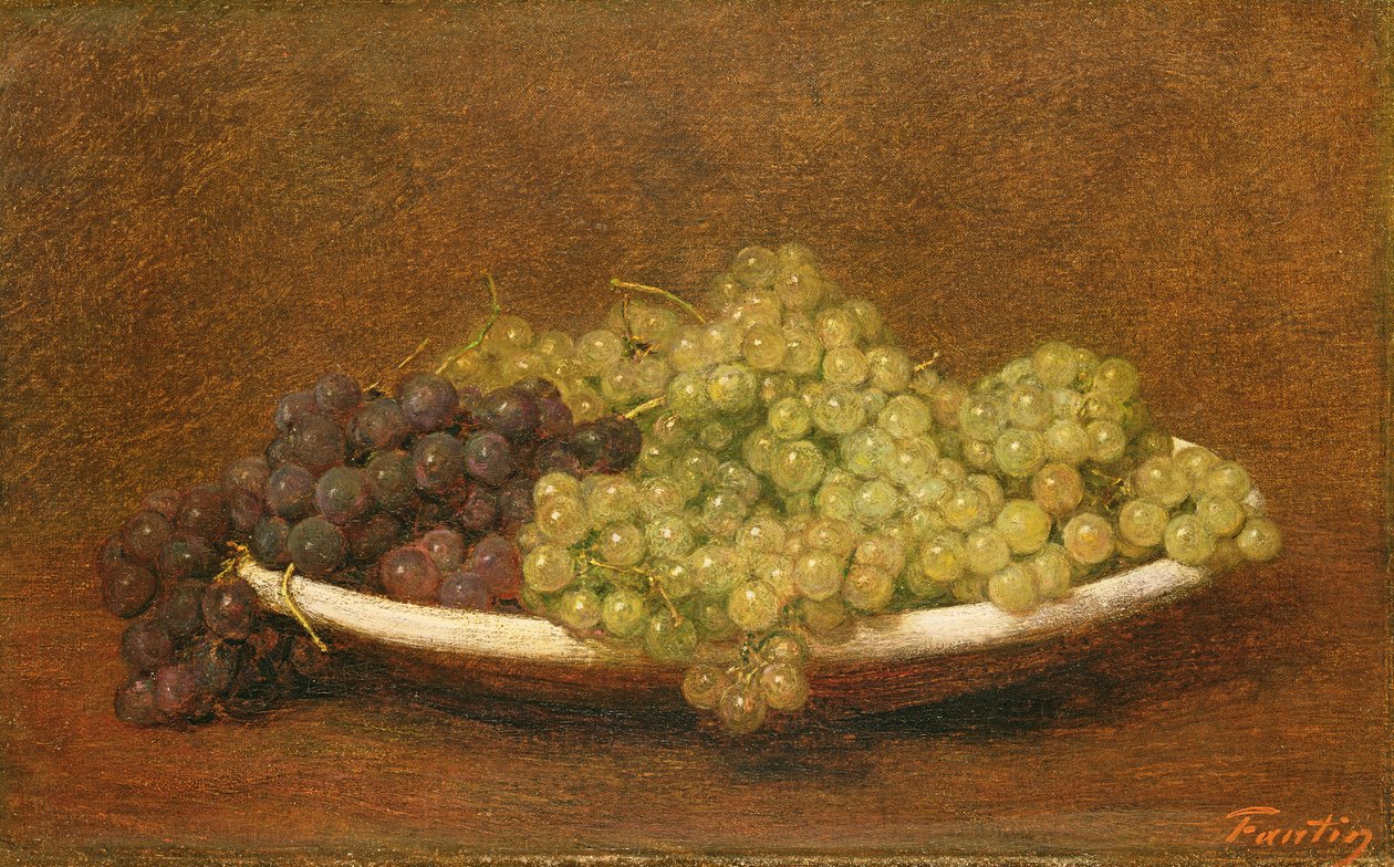 Stillleben mit Trauben, ca. 1894 von Ignace Henri Jean Fantin Latour