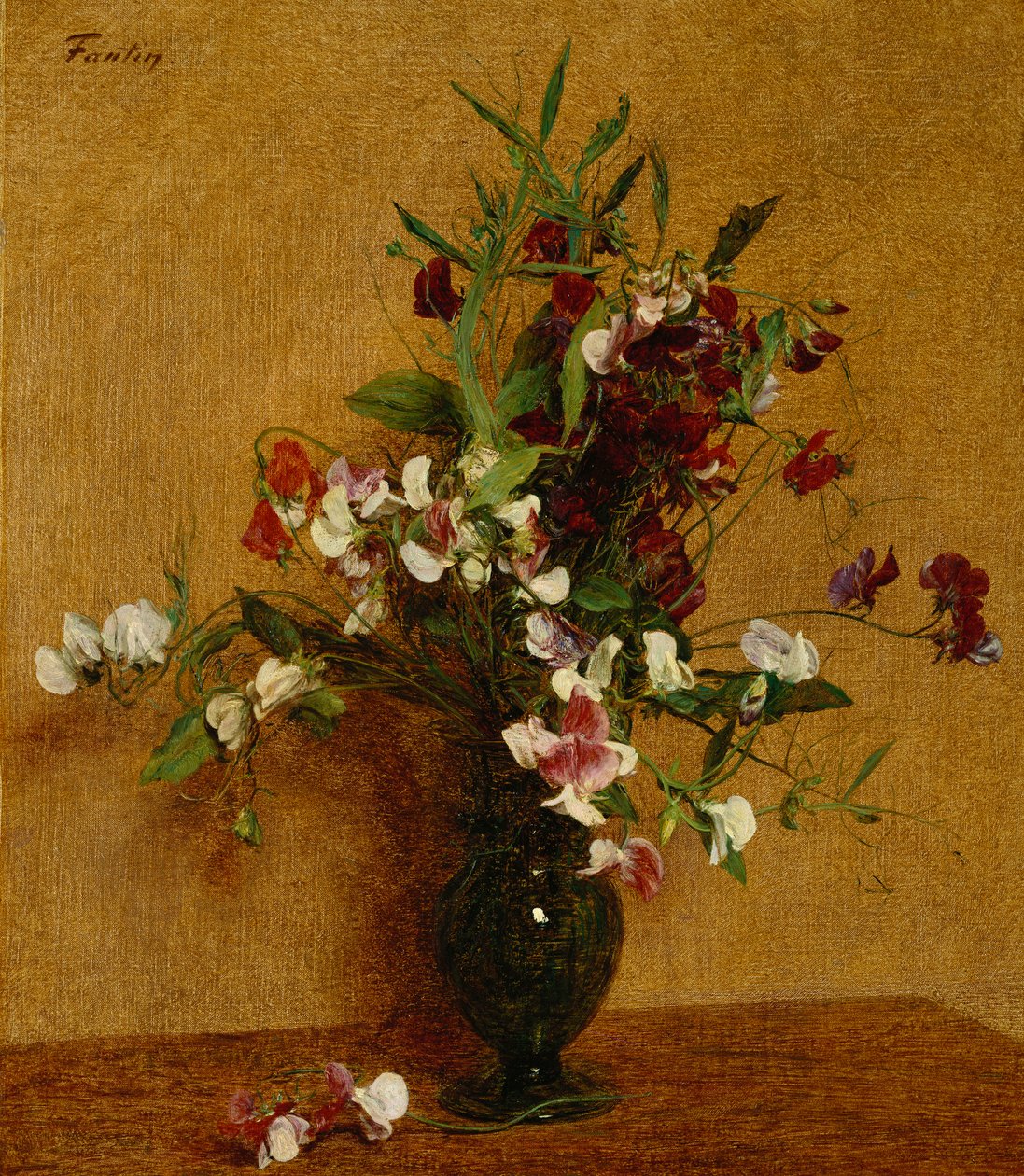 Duftwicken; Pois de Senteur, 1888 von Ignace Henri Jean Fantin Latour