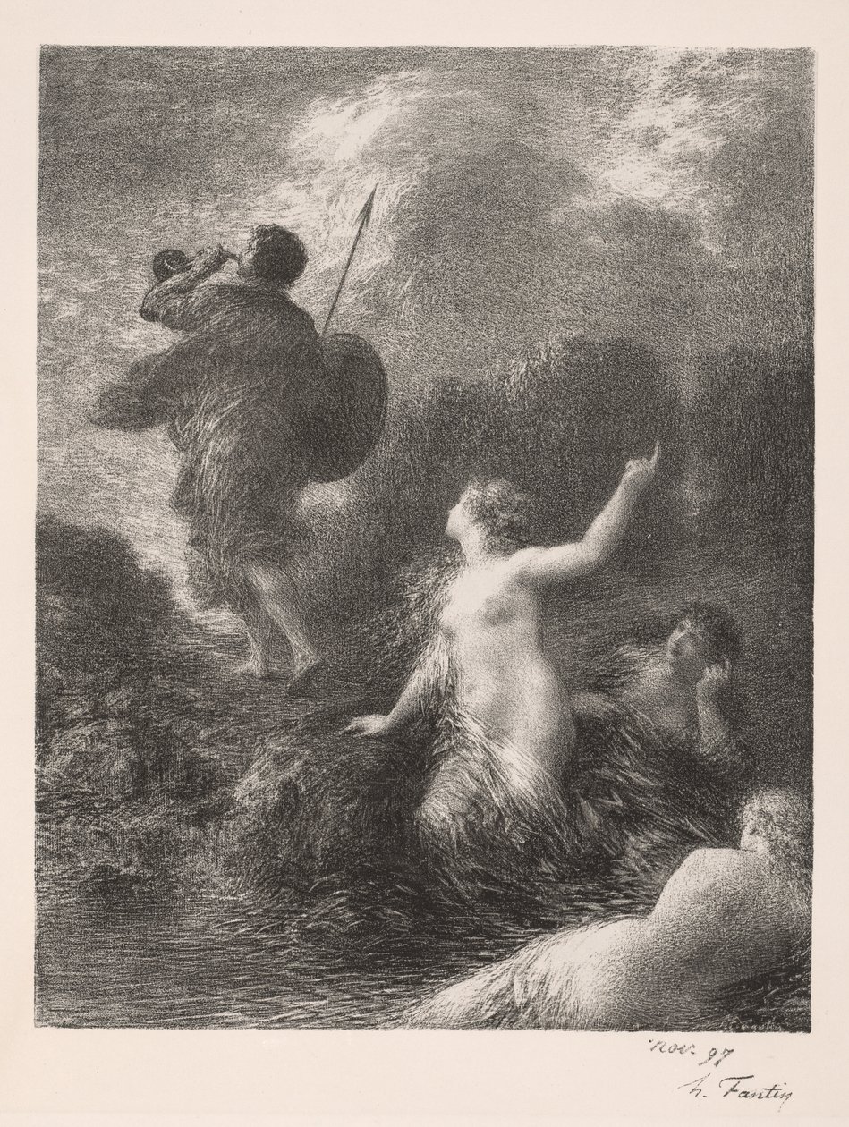 Götterdämmerung: Siegfried und die Rheintöchter, 1897 von Ignace Henri Jean Fantin Latour
