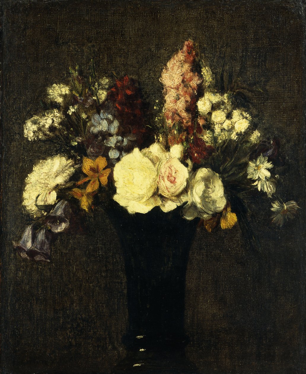 Blumenvase, 1869 von Ignace Henri Jean Fantin Latour
