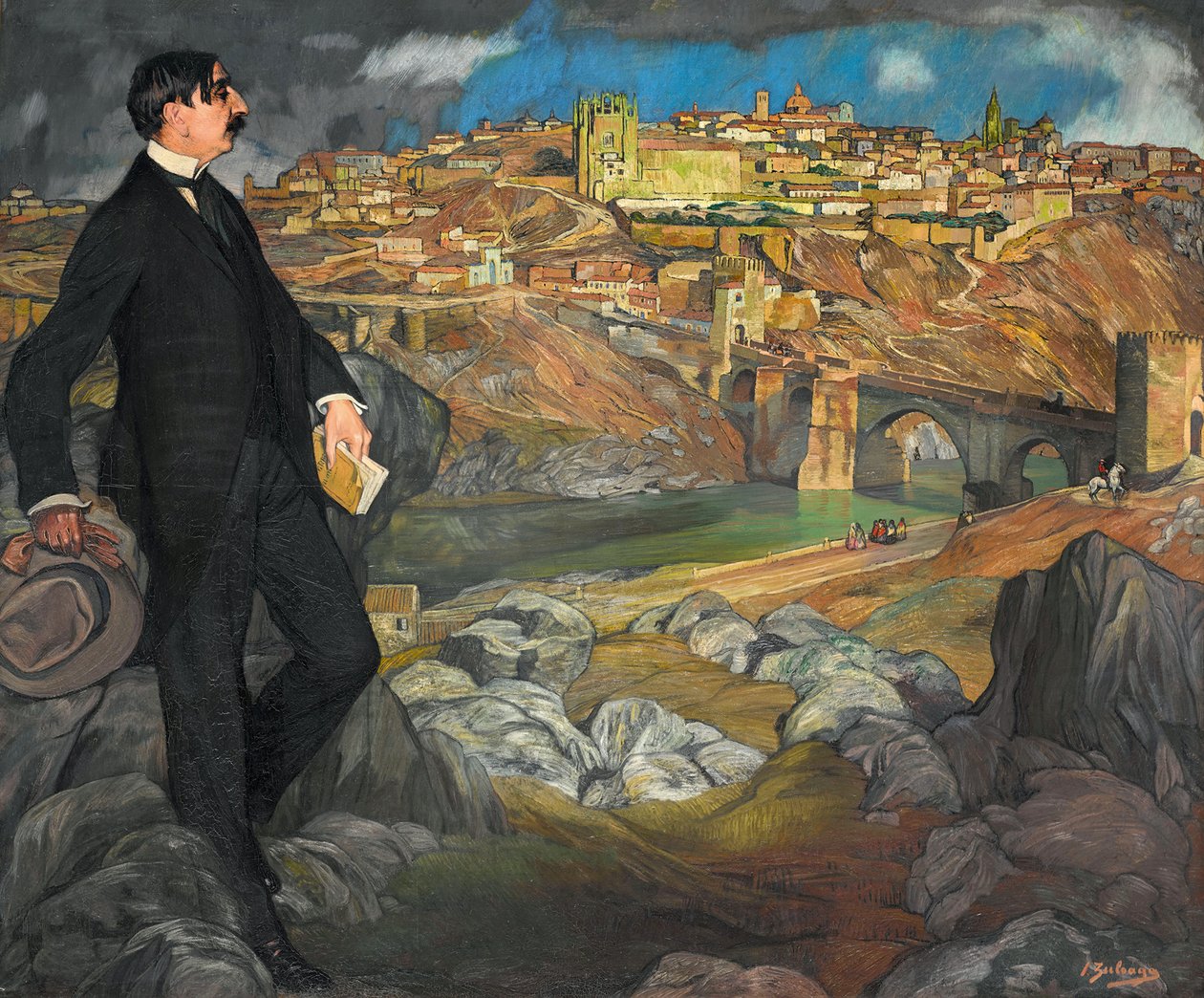 Porträt von Maurice Barrès von Ignacio Zuloaga y Zabaleta