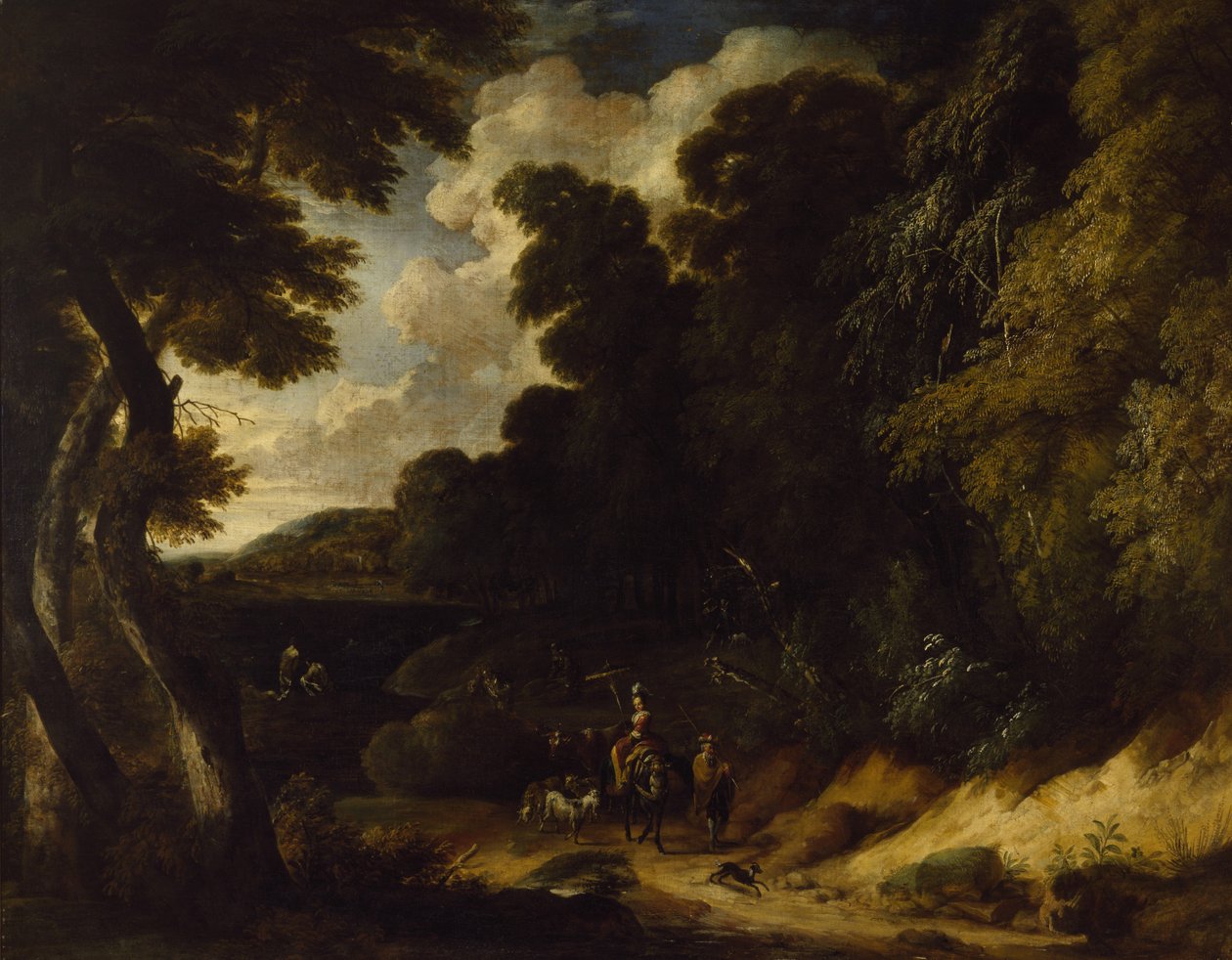Landschaft mit Figuren von Ignatius van der Stock