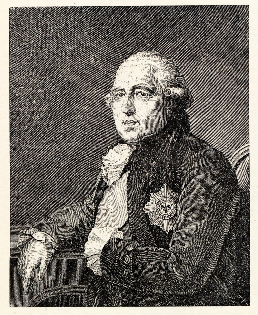 Porträt von Ewald Friedrich Graf von Hertzberg 1725-1795 von Ignaz Sebastian Klauber