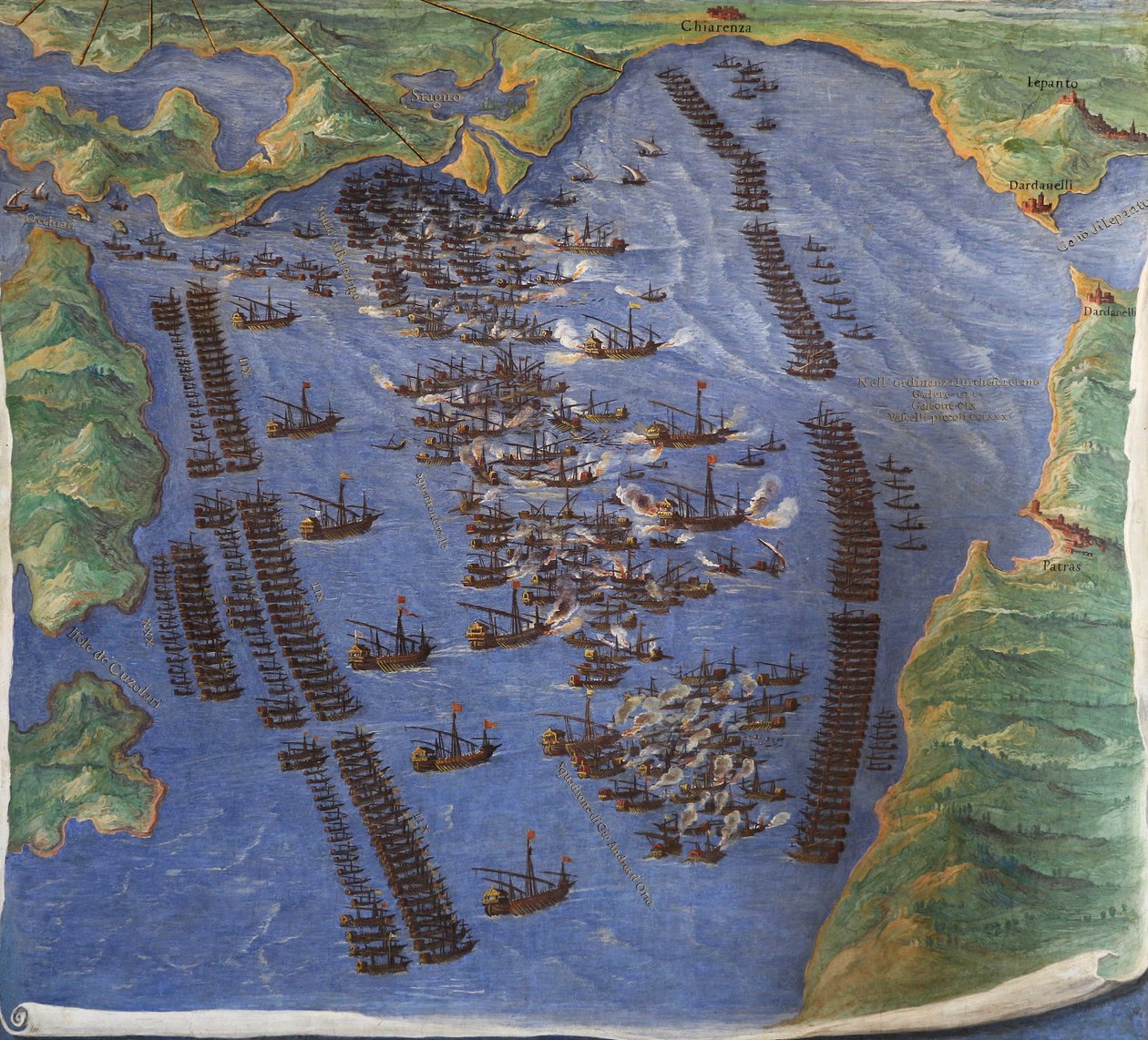 Schlacht von Lepanto (1571) von Ignazio Danti