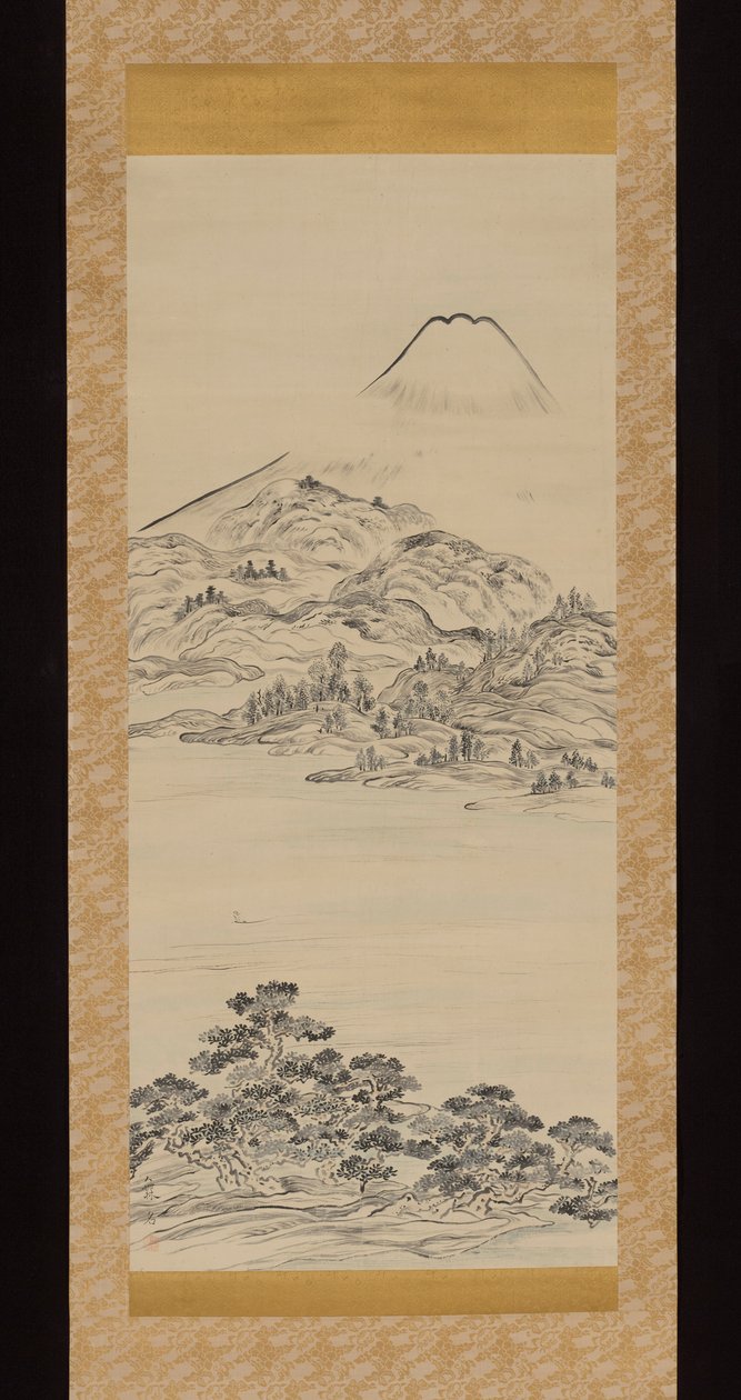 Berg Fuji, Blick von der Tago no Ura Bucht von Ike no Taiga