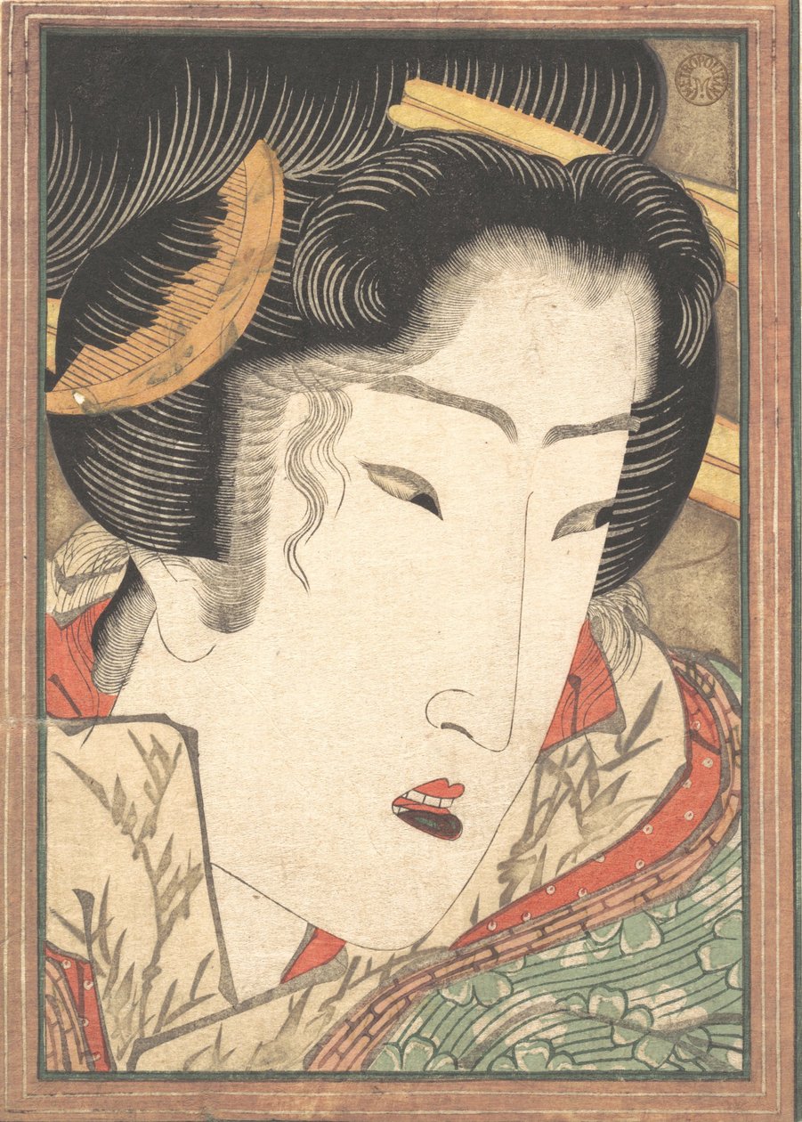 Abgelehnte Geisha aus Leidenschaften, die durch Frühlingsschnee abgekühlt wurden, 1824 von Ikeda Eisen