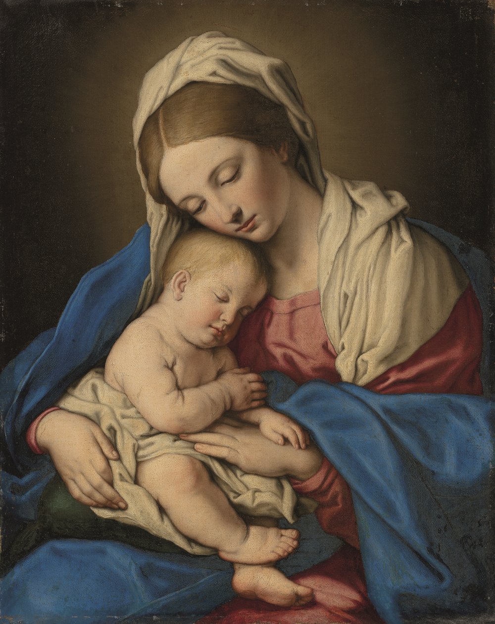 Madonna mit Kind von Il (1609-85) Sassoferrato