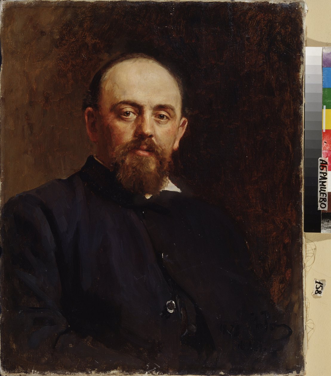 Porträt von Savva Mamontov (1841-1918), Gründer der ersten russischen Privatoper von Ilya Efimovich Repin