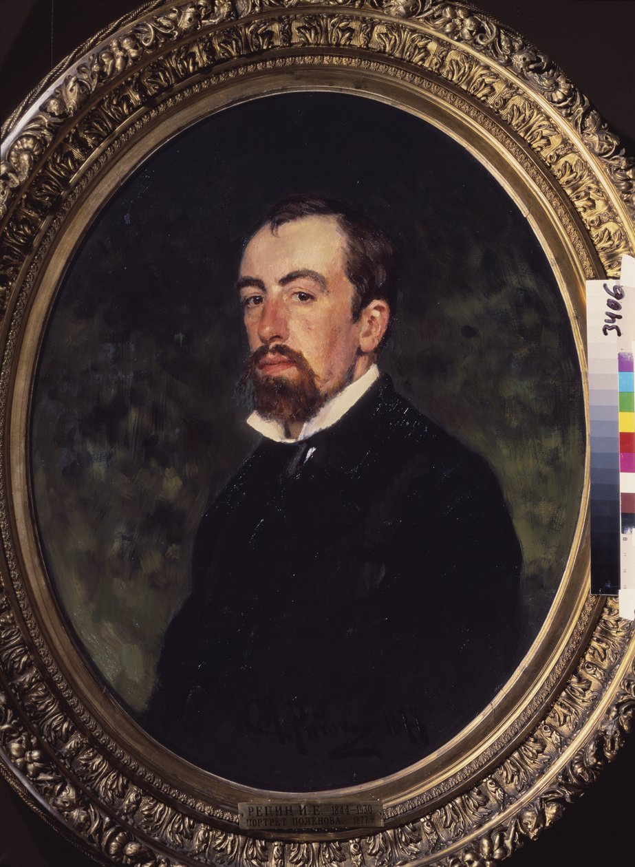 Porträt von Vassili Polenov von Ilya Efimovich Repin