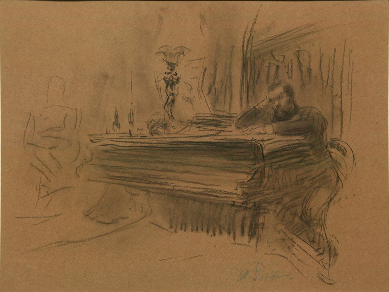 Porträt des Komponisten Aleksey Fedorovich Kal von Ilya Efimovich Repin