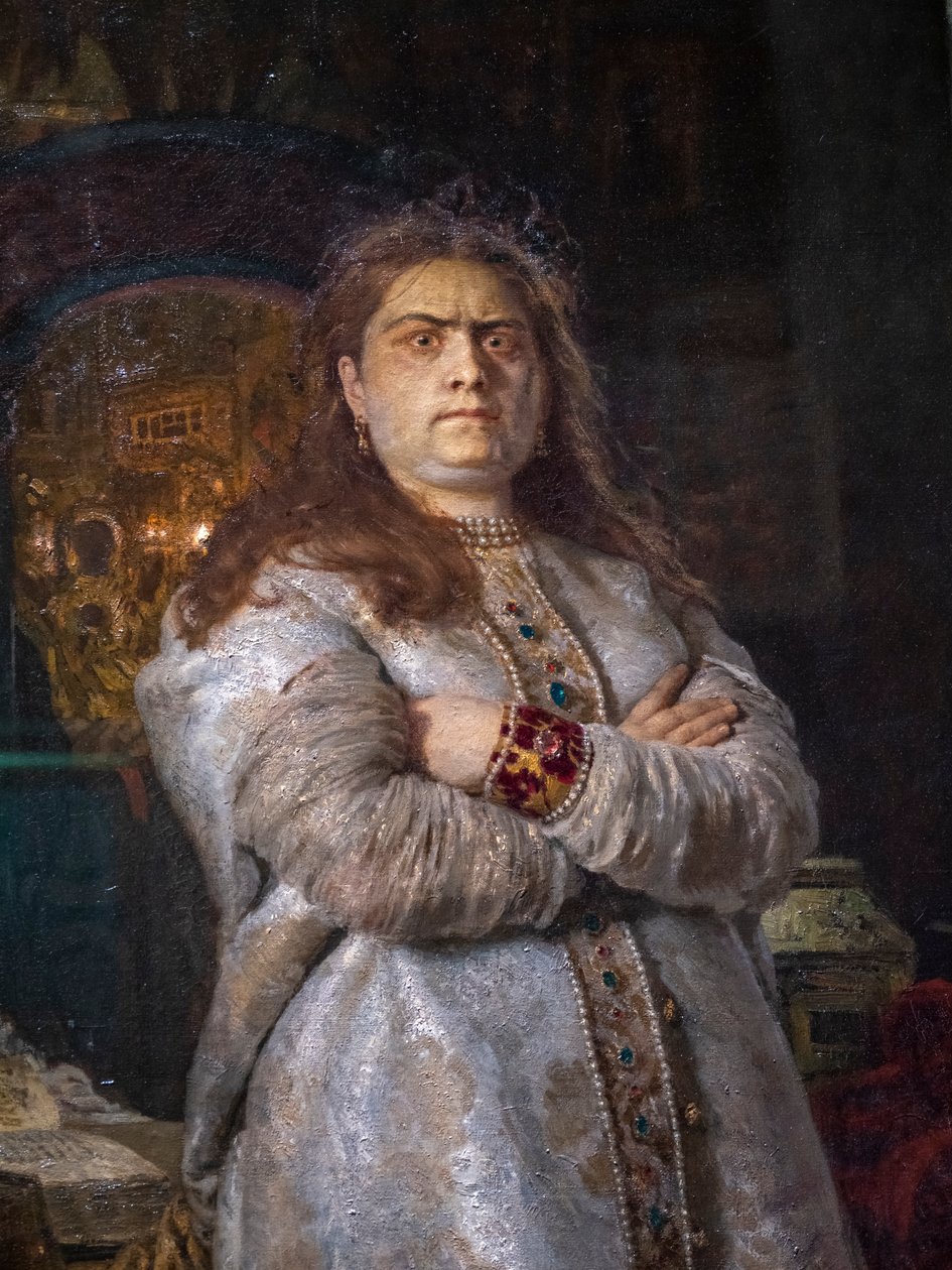 Zarewna Sofia Alexejewna im Nowodewitschi-Kloster von Ilya Efimovich Repin