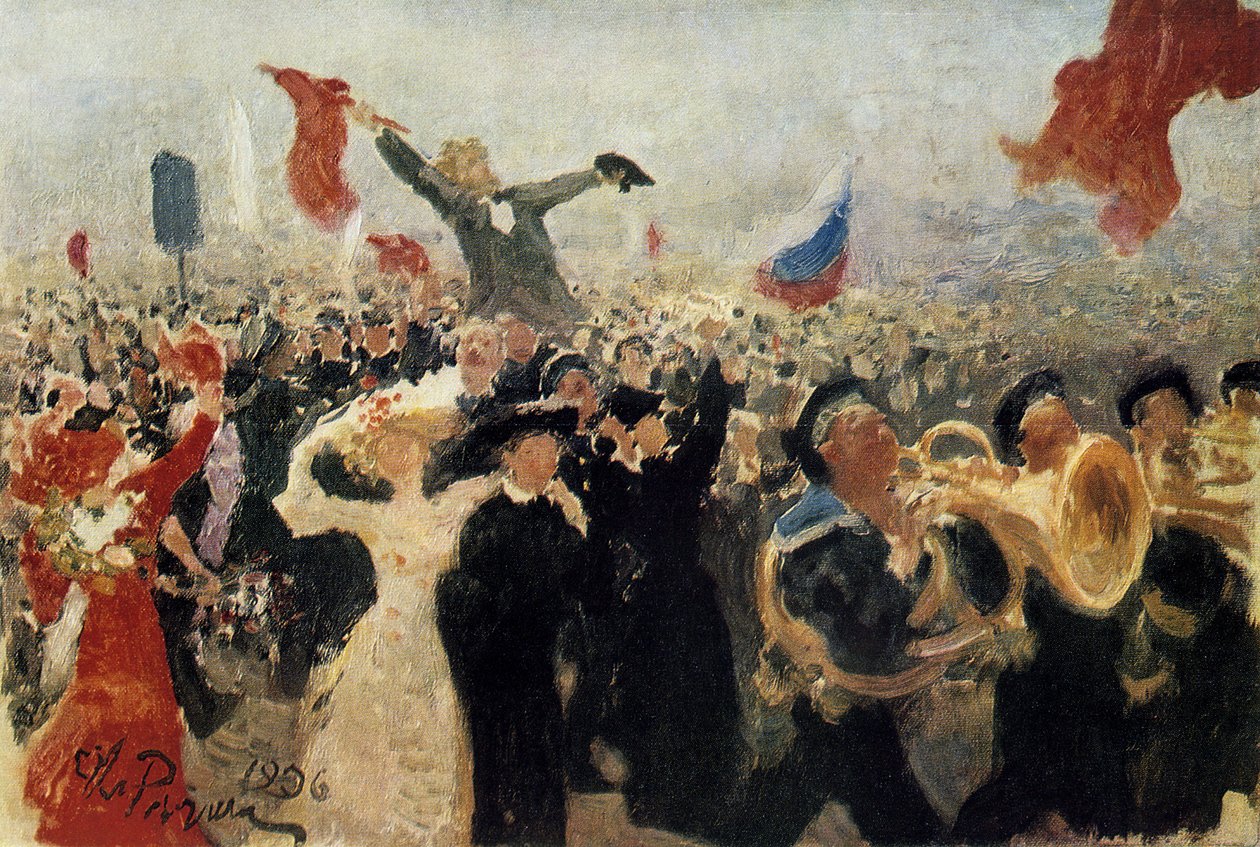 Die Demonstration vom 17. Oktober 1905, 1906 von Ilya Efimovich Repin