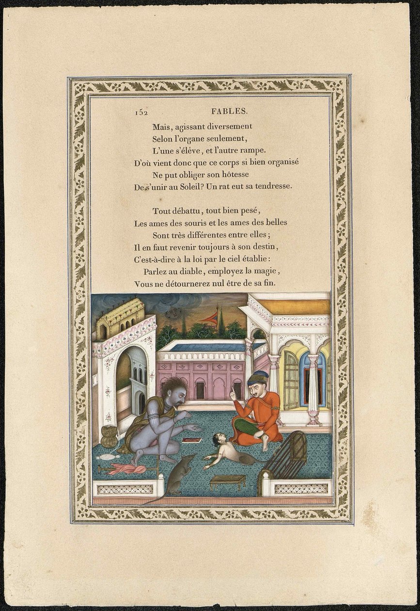 Die Maus, die sich in ein Mädchen verwandelte, 1837-1839 von Imam Bakhsh Lahori