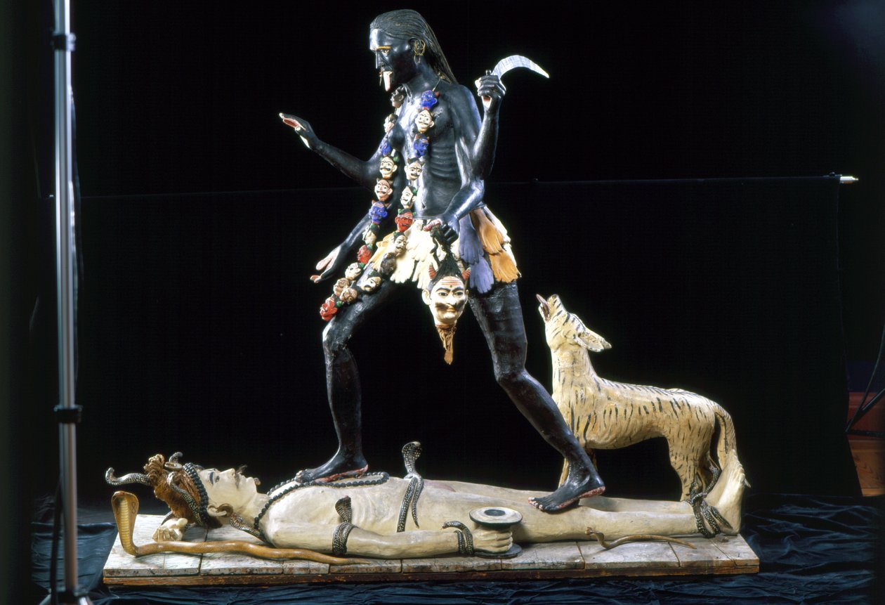 Kali tanzt auf Shiva von Indian School