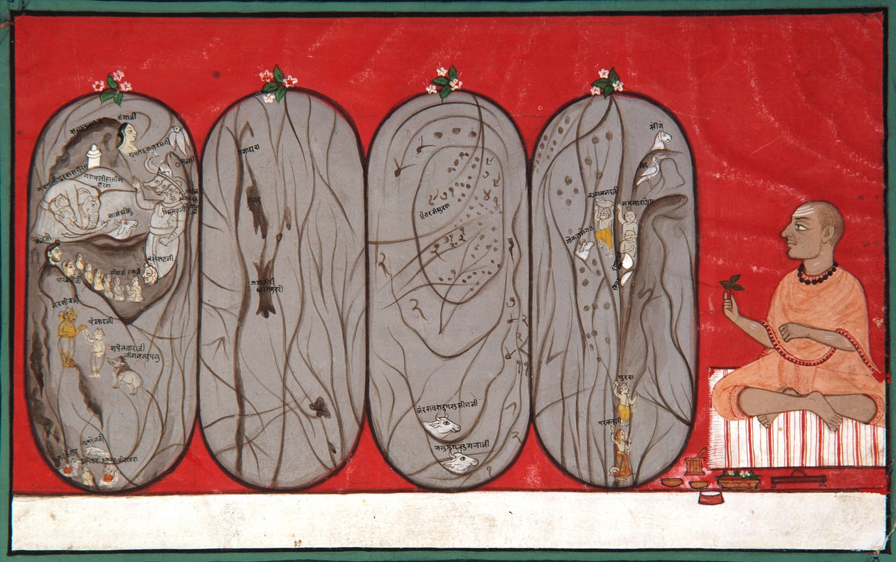 Eine Pilgerreise des Geistes, ca. 1800 von Indian School