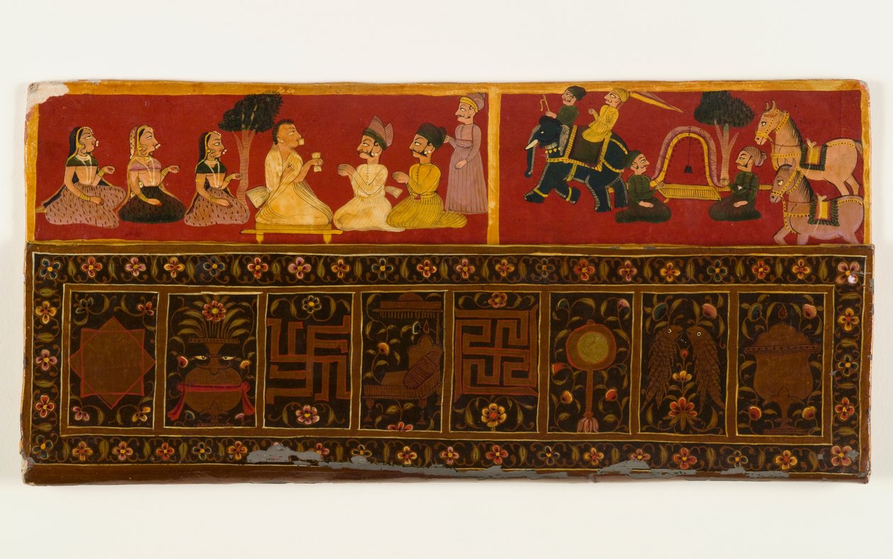 Jain-Buchdeckel von Indian School