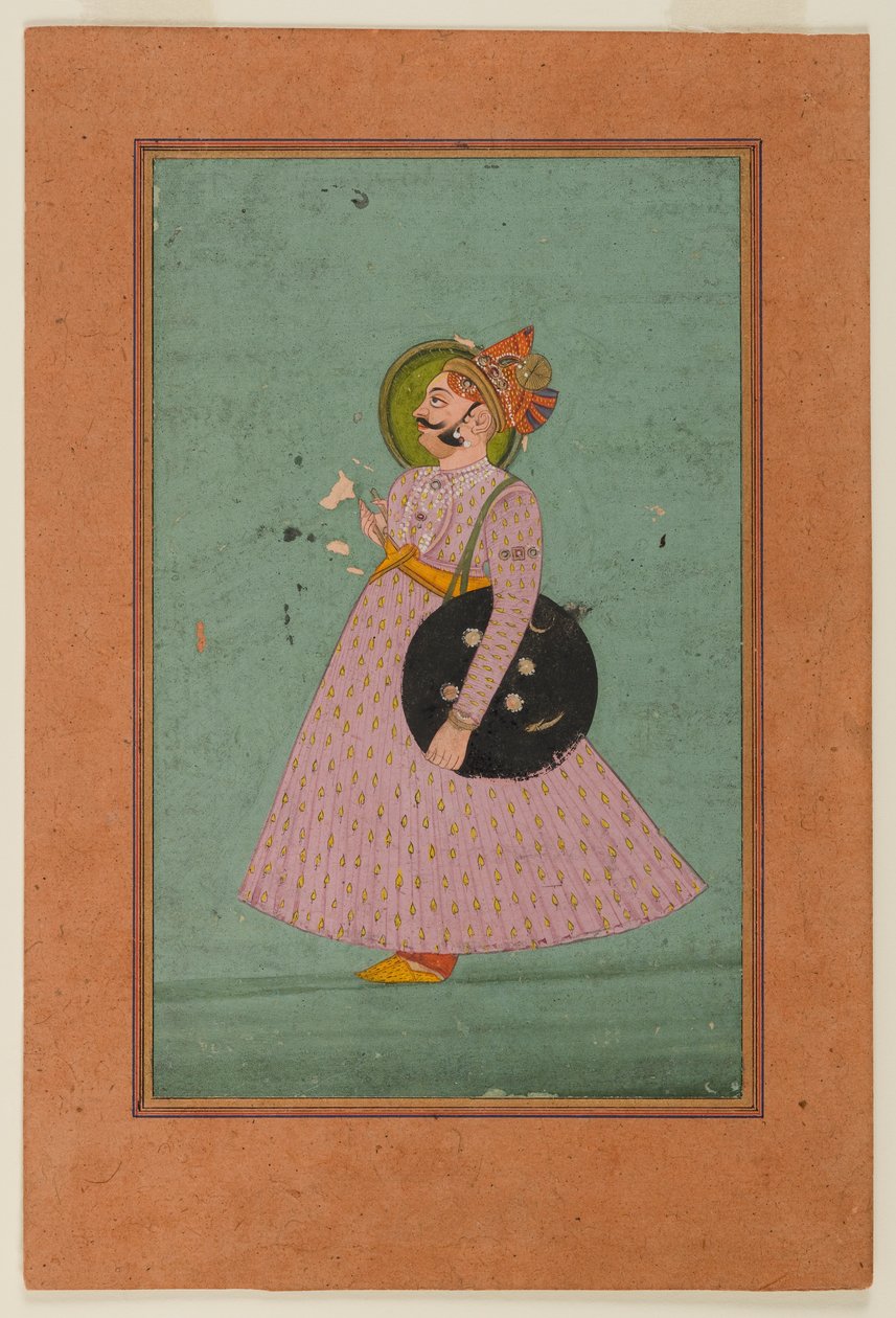 Porträt von Maharaja Bakhat Singh, frühes 19. Jahrhundert von Indian School