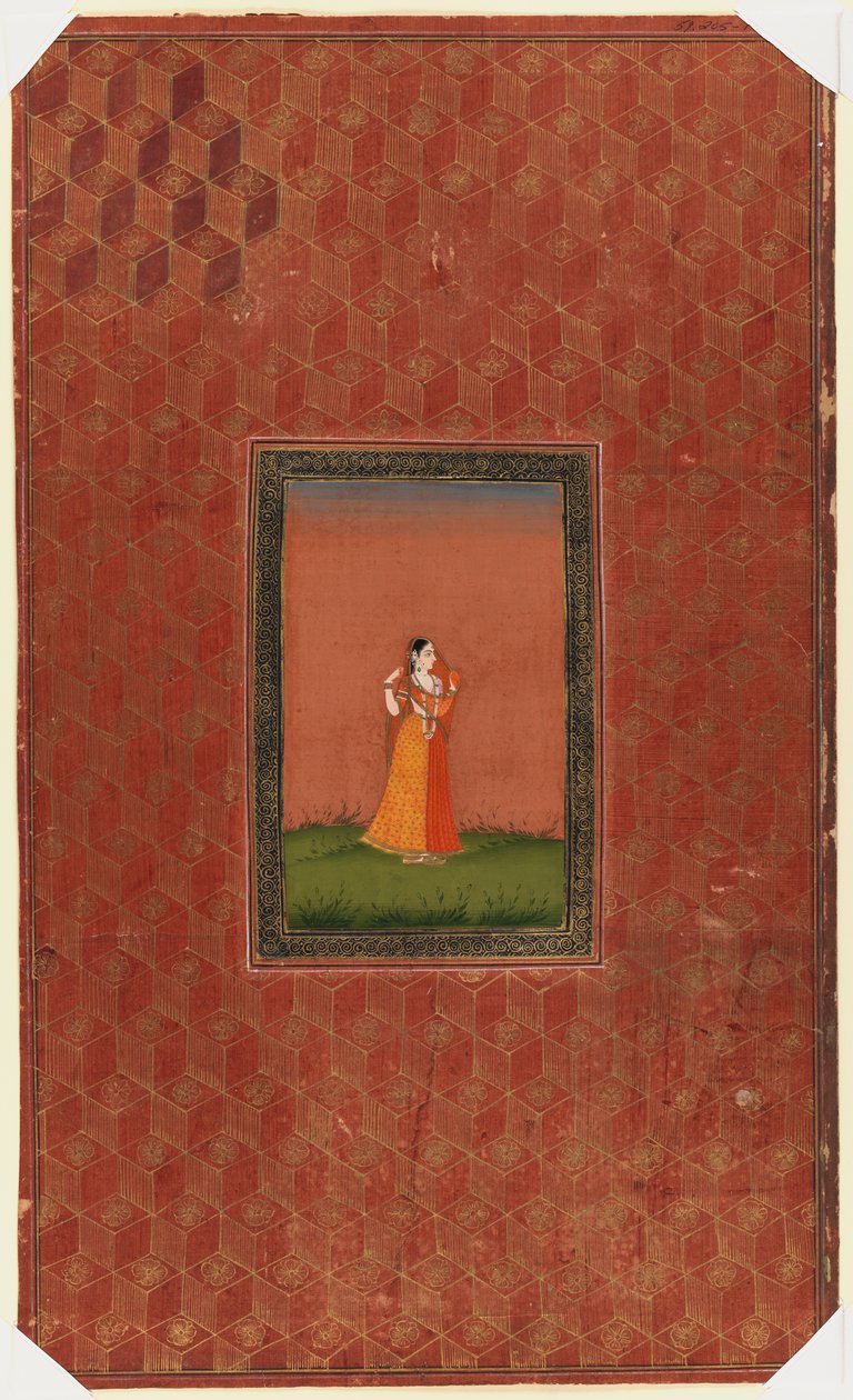 Stehende Frau, 1875-1900 von Indian School