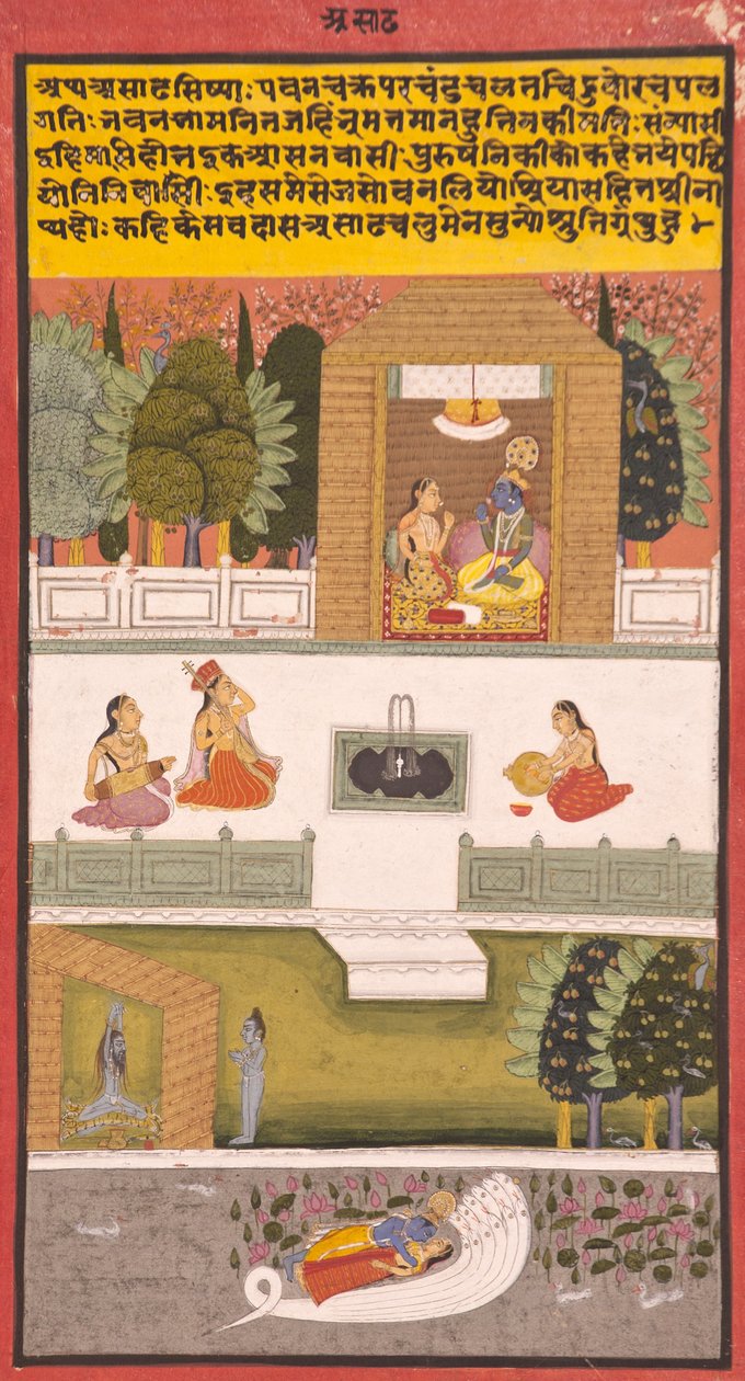 Der achte Monat: Asadha, 1730 von Indian School