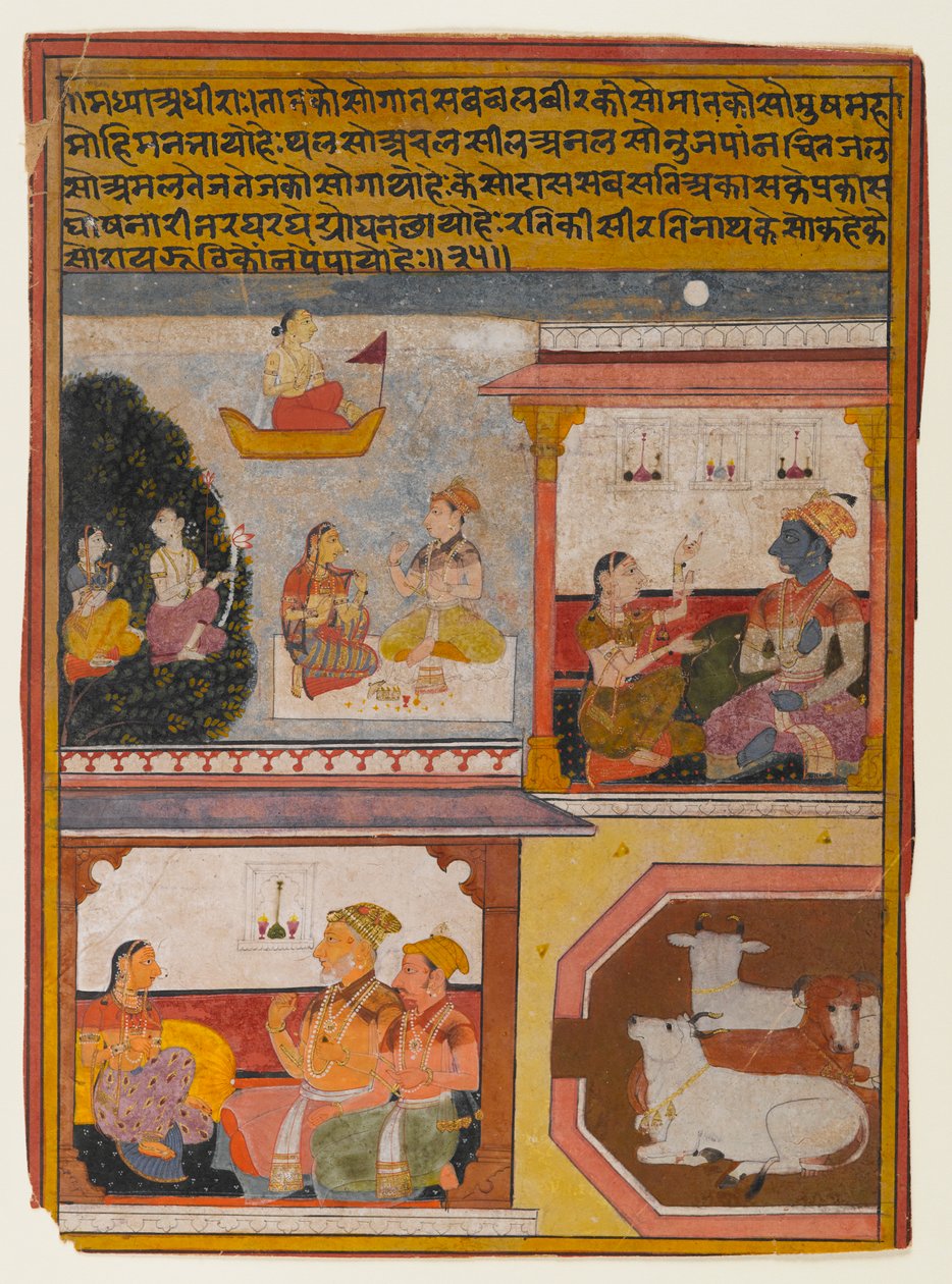 Die reife ungebundene Heldin, ca. 1660-1690 von Indian School