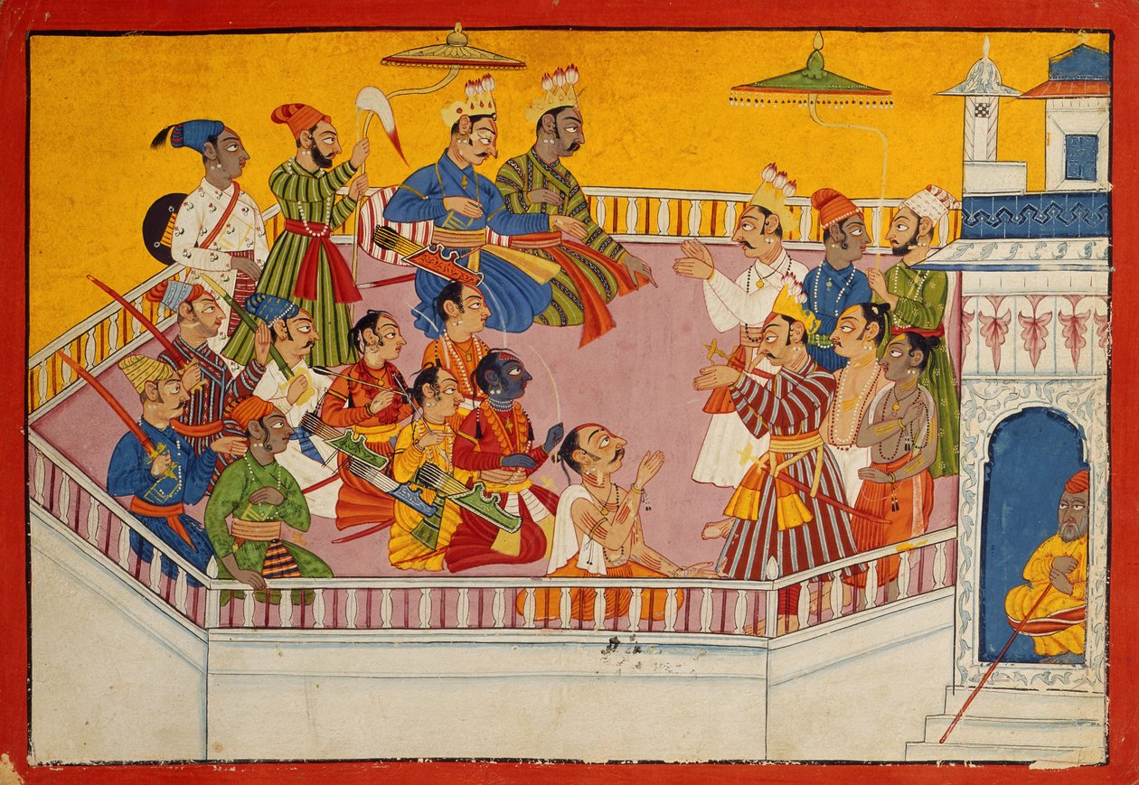 Die Hochzeitsgäste versammeln sich, ca. 1700 von Indian School