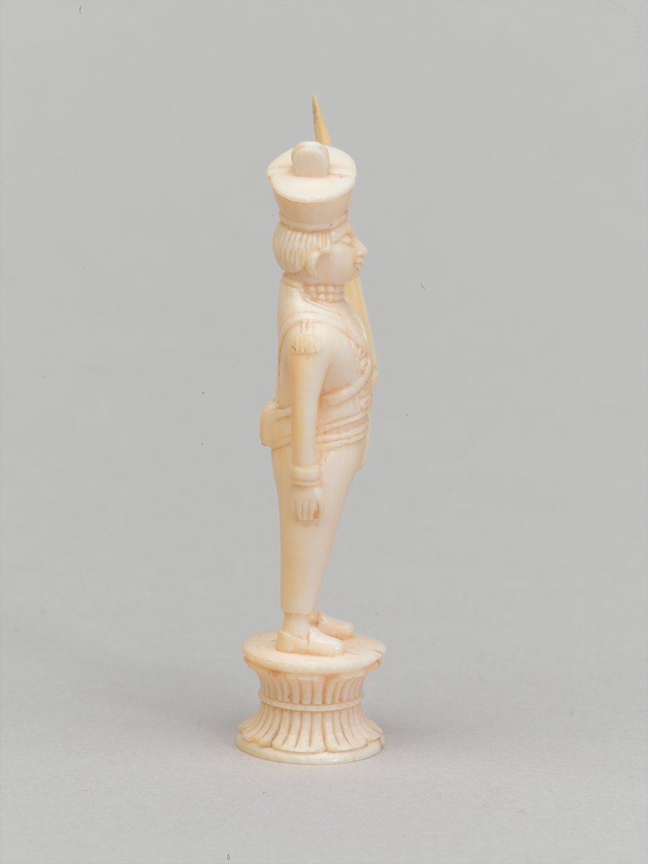 Weißer Bauer, Schachfigur, Indien, ca. 1820 von Indian School