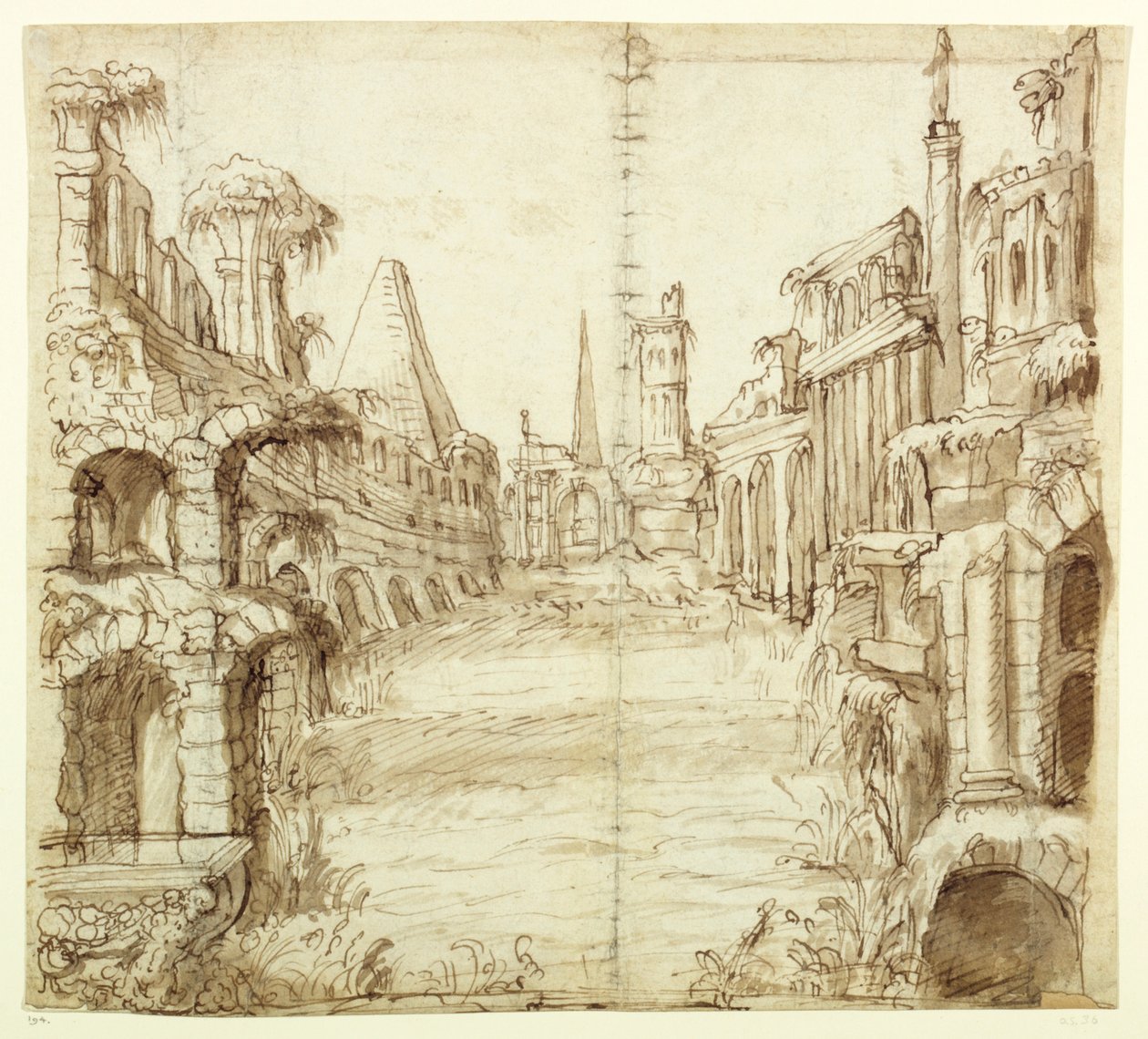 Das gefallene Haus der Ritterlichkeit, ca. 1610 von Inigo Jones