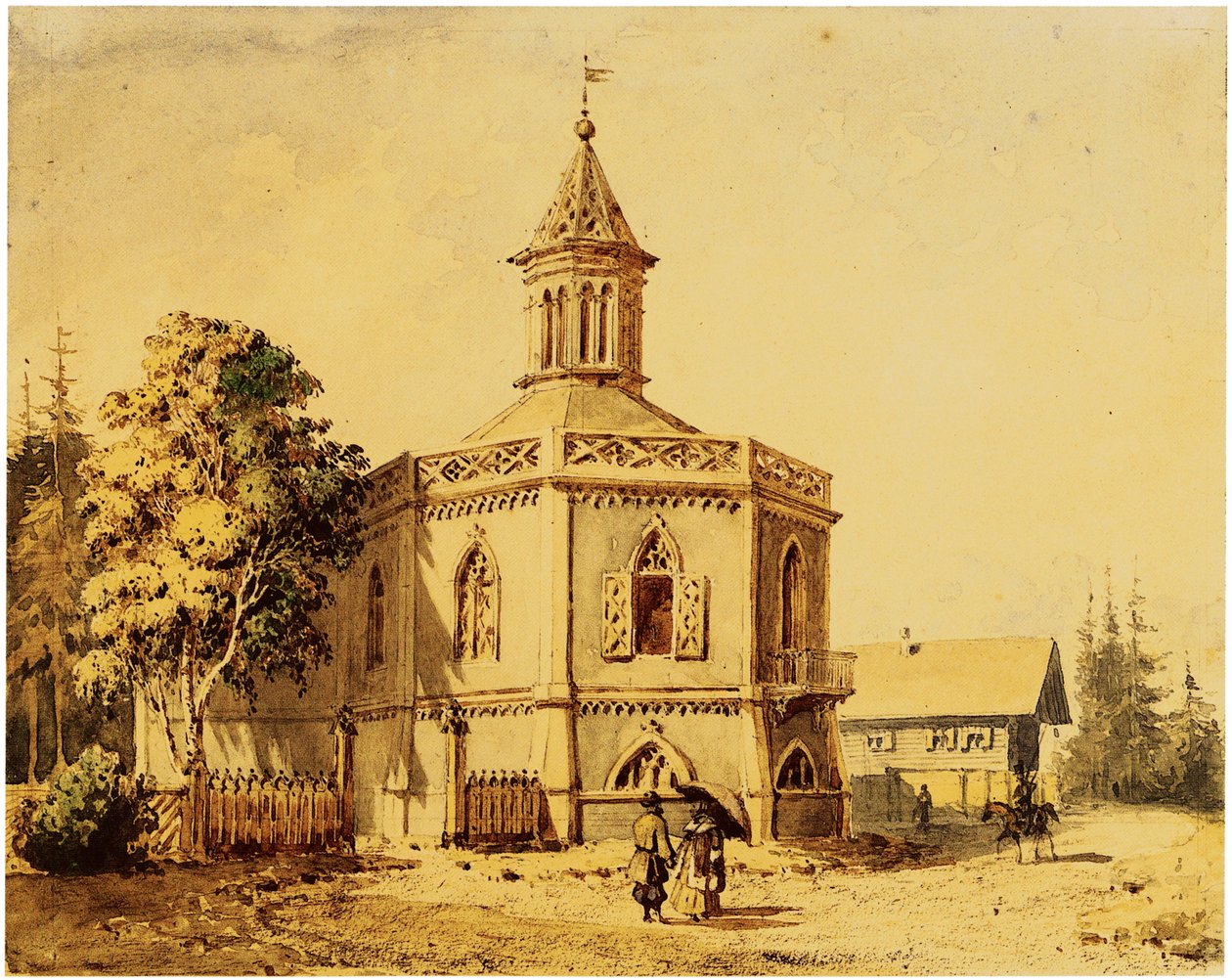 Der Milchhof-Pavillon im Pawlowsk-Park von Iosif Ivanovich Charlemagne