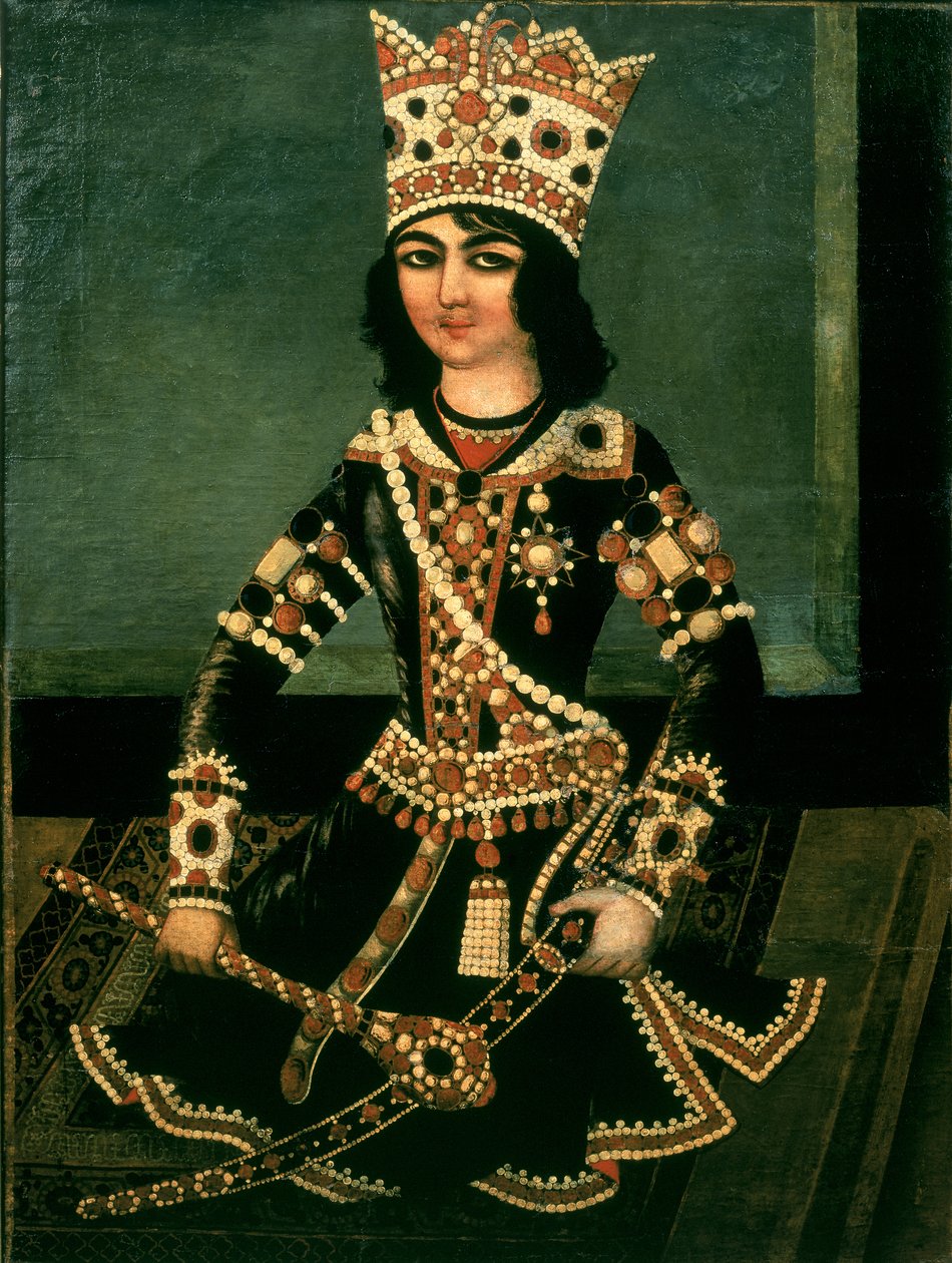 Porträt von Abbas-Minza (ca. 1783-1833), Prinz von Persien, Sohn von Schah Fath Ali (regierte 1797-1834) von Iranian School