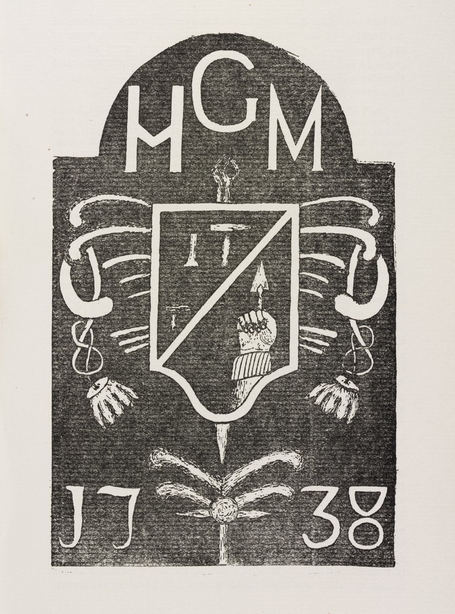 Abreibung eines Ecksteins mit freimaurerischen Symbolen, datiert 1738 von Irish School