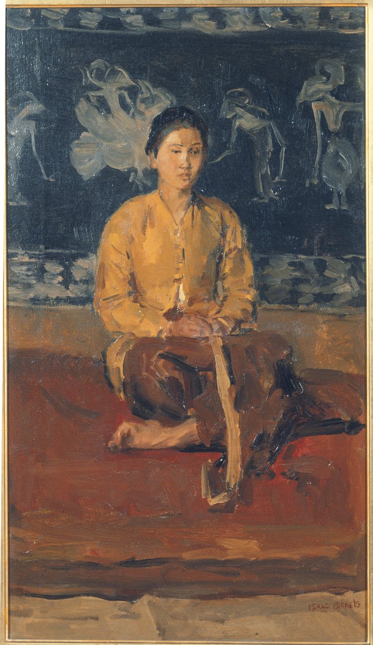 Eine javanische Frau, sitzend, ca. 1916 von Isaac Israels