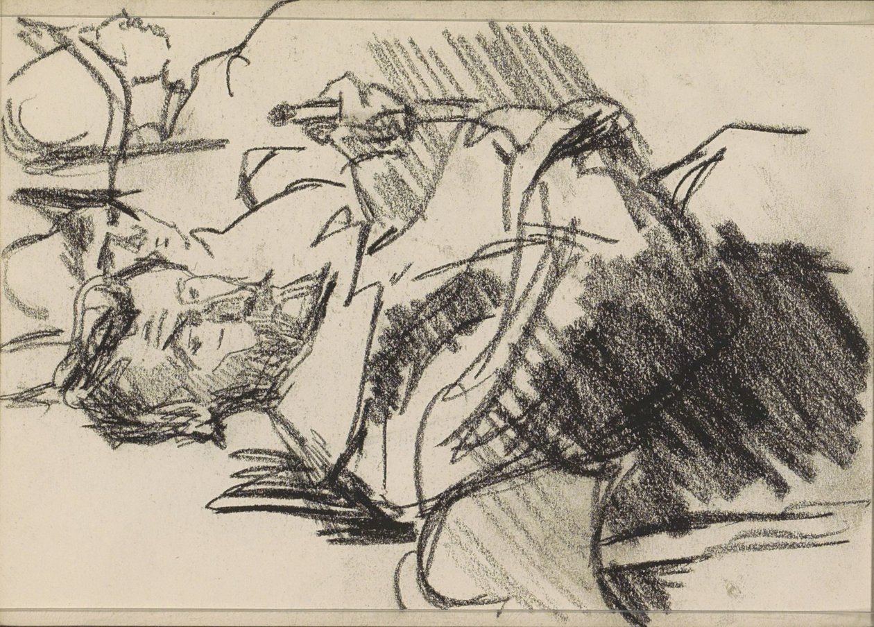 Mann mit Bart und zwei Männer in Rüstung von Isaac Israels