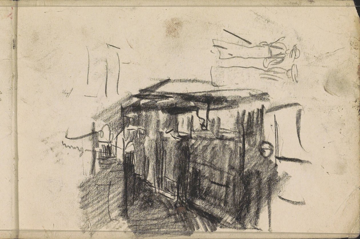 Straßenszene bei Nacht von Isaac Israels