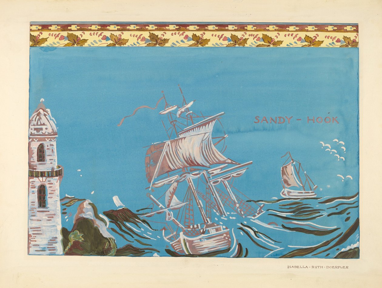 Bandbox-Design, ca. 1937 von Isabella Ruth Doerfler