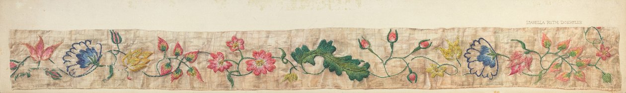 Detail der Bettverzierung, ca. 1939 von Isabella Ruth Doerfler