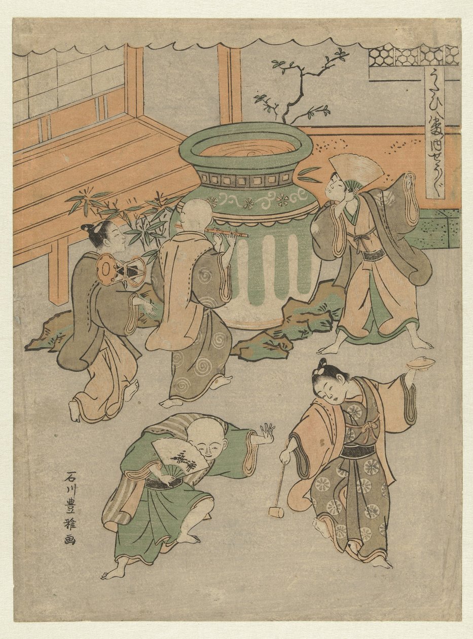 Das Noh-Theaterstück Shojo von Ishikawa Toyomasa