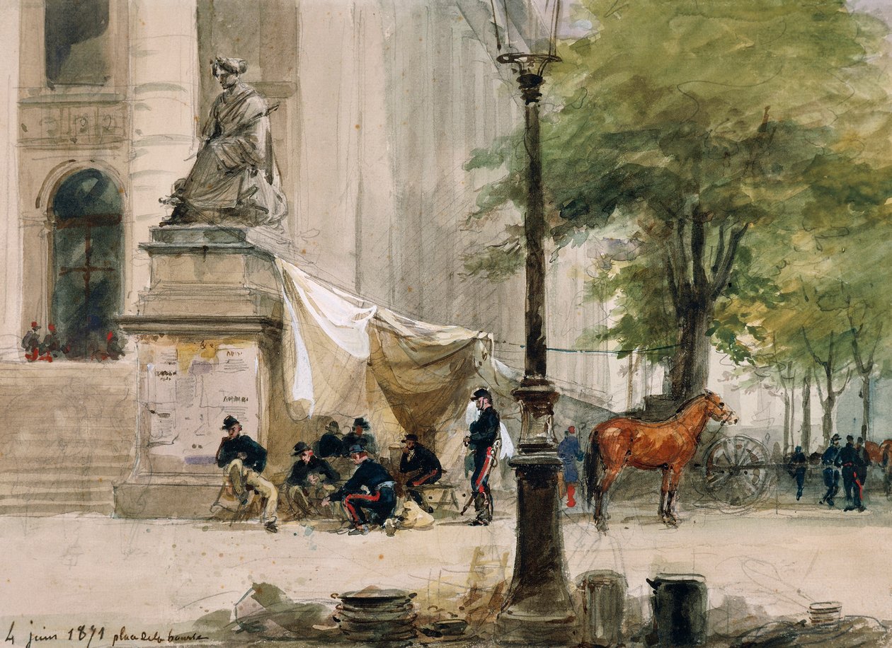 Lager auf dem Place de la Boure, 4. Juni von Isidore Pils