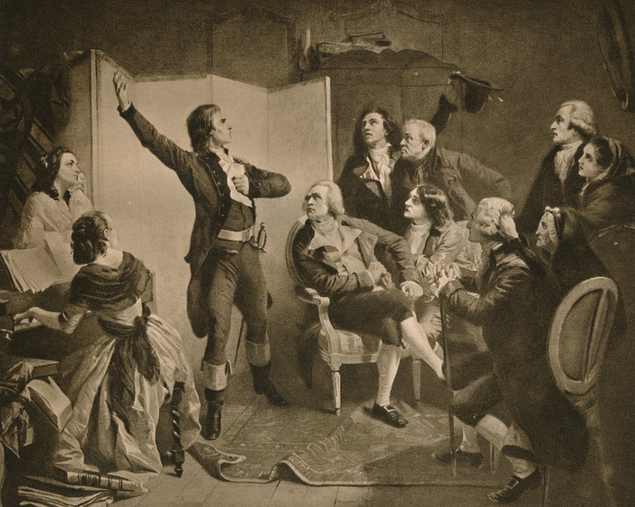 Das erste Singen der Marseillaise (1895) von Isidore Pils