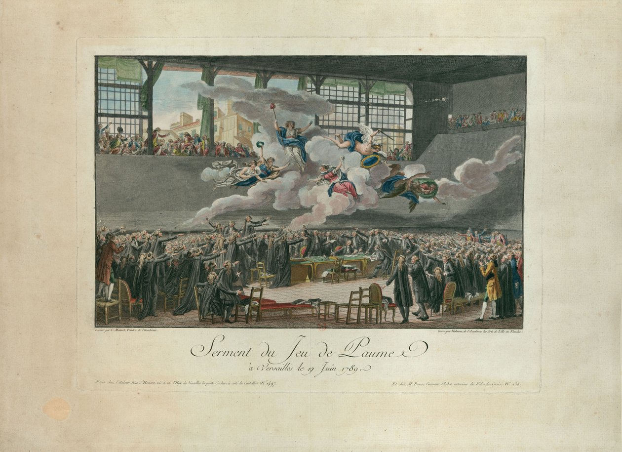 Der Ballhausschwur am 20. Juni 1789 von Isidore Stanislas Helman