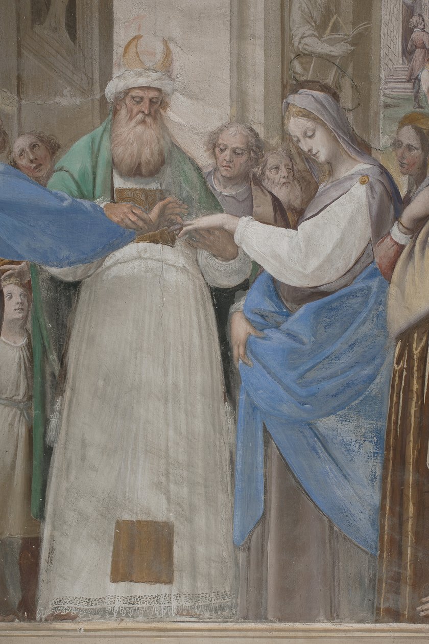 (Detail) aus Die Hochzeit der Jungfrau Maria von Isidoro Bianchi