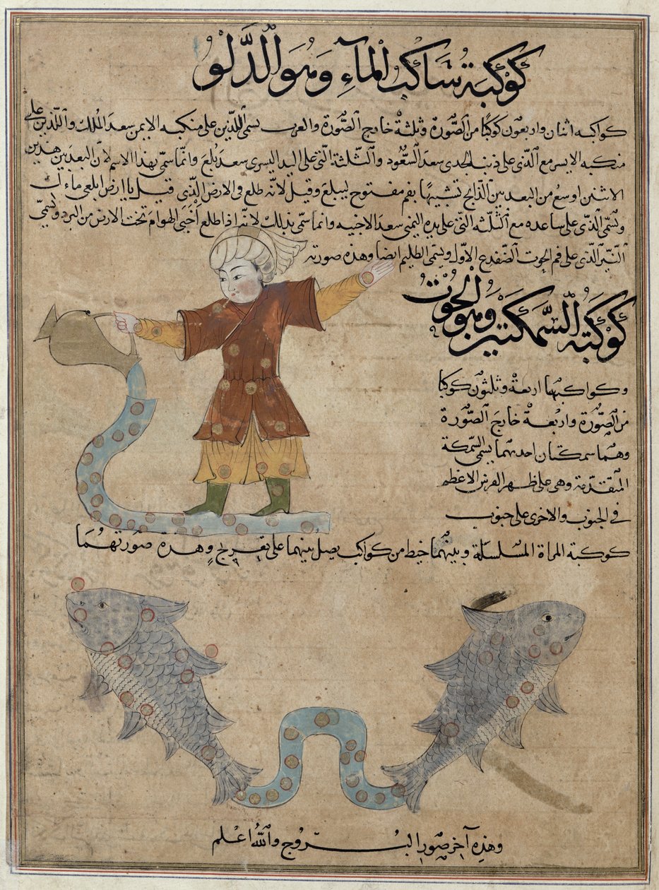 Ms E-7 fol.25a Wassermann und Fische, aus 