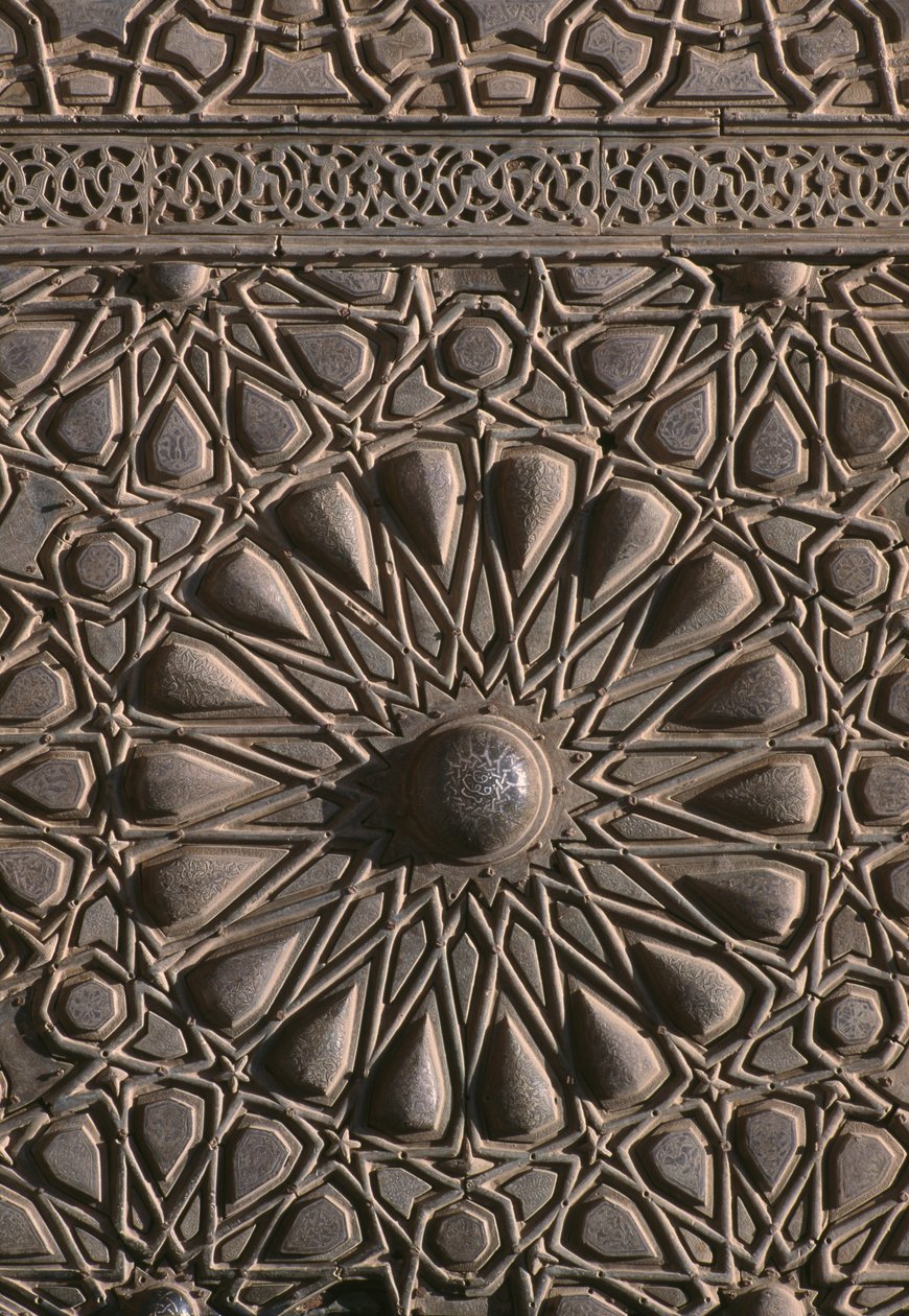 Tür der Madrasa von Sultan al-Zahir Barquq (Detail) von Islamic School