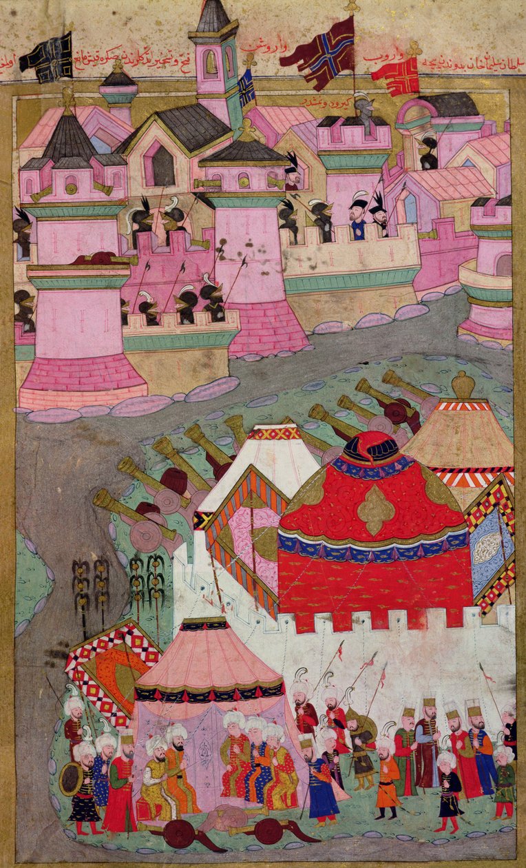 Belagerung von Wien durch Suleyman I. (1494-1566) den Prächtigen, 1529, aus dem 