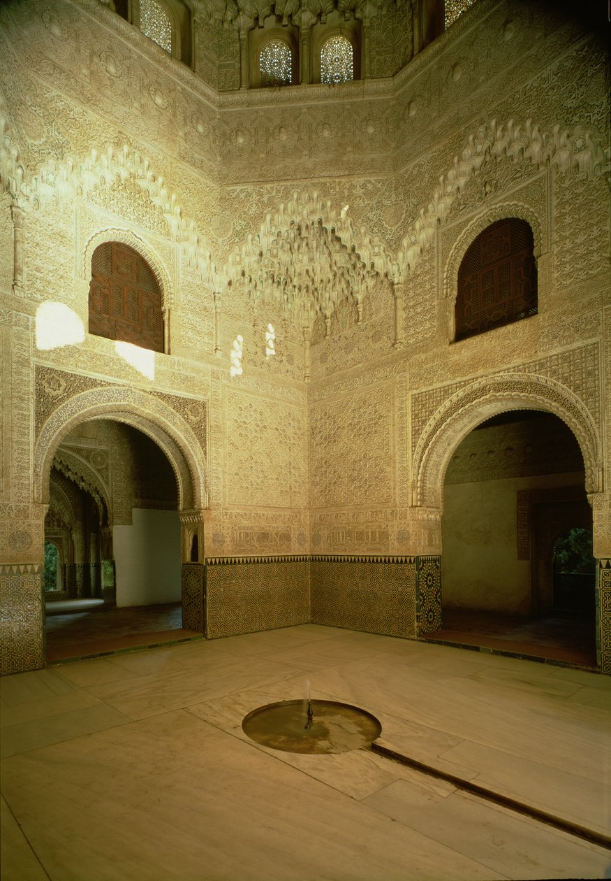 Der Raum der zwei Schwestern (Sala de las Dos Hermanas), 14. Jahrhundert von Islamic School