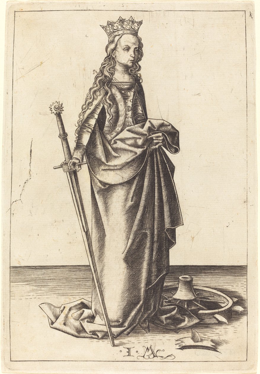 Heilige Katharina von Israhel van Meckenem