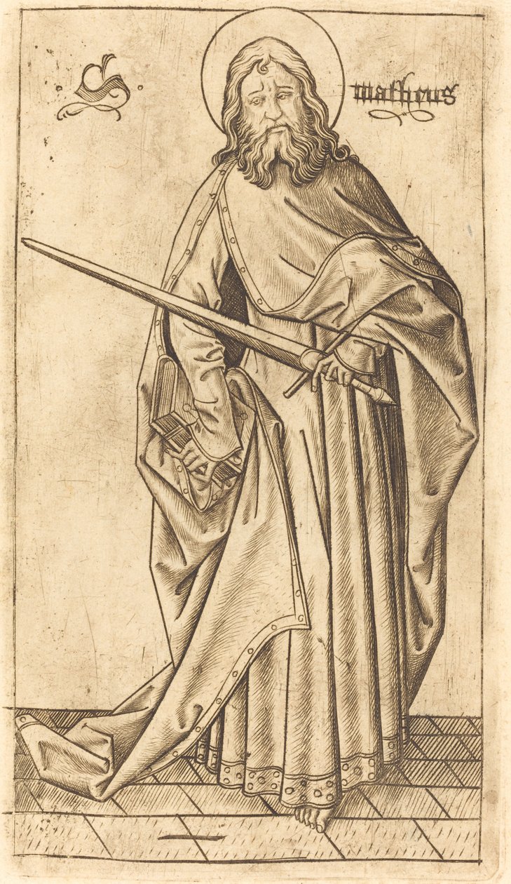 Heiliger Paulus oder Heiliger Matthäus von Israhel van Meckenem